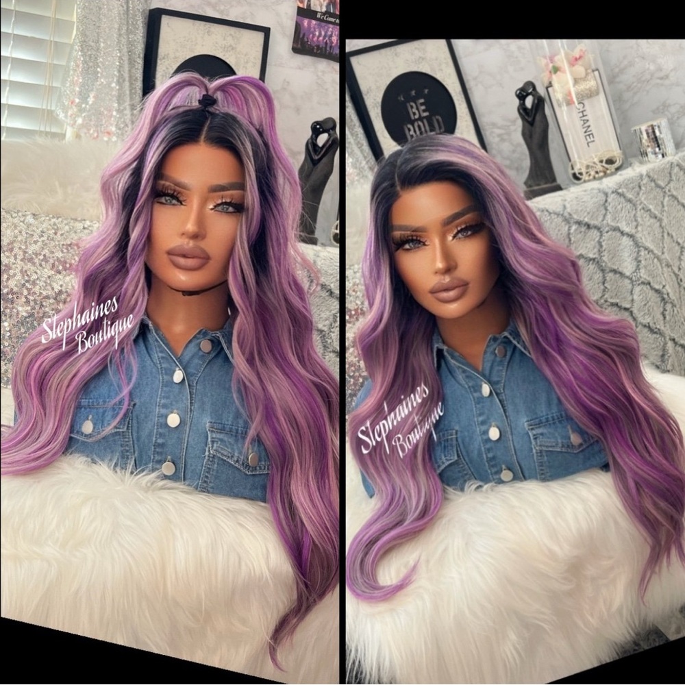 Human Hair Blended Lace Front Wig